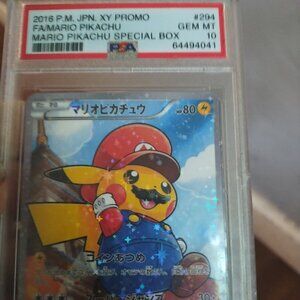 2016 p.m. jpm. Xy promo #294 fa/ Mario pikAchu
